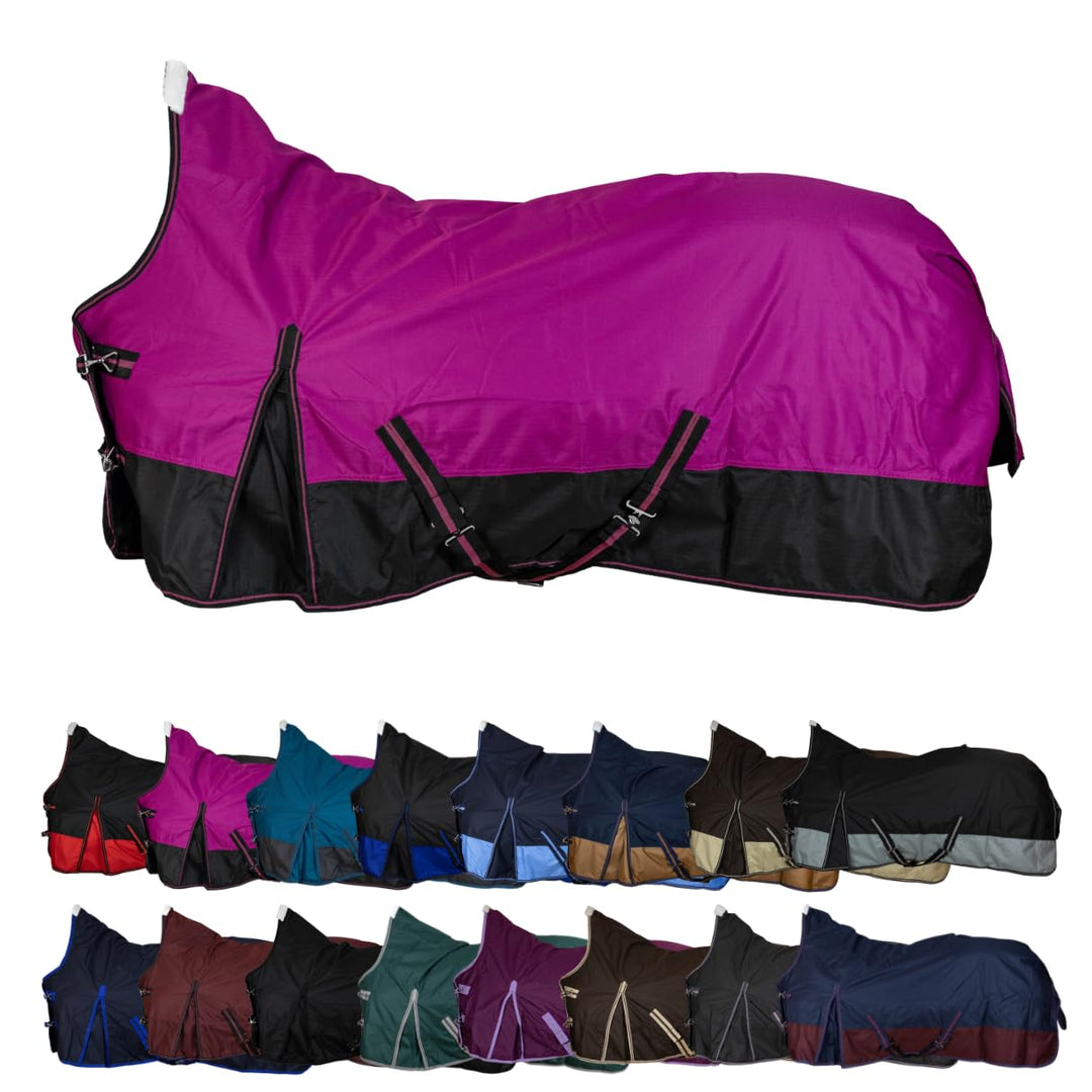 RL24 - Weidedecke High Neck Basicline 600D – Regendecke & Übergangsdecke – wasserdichte Outdoordecke