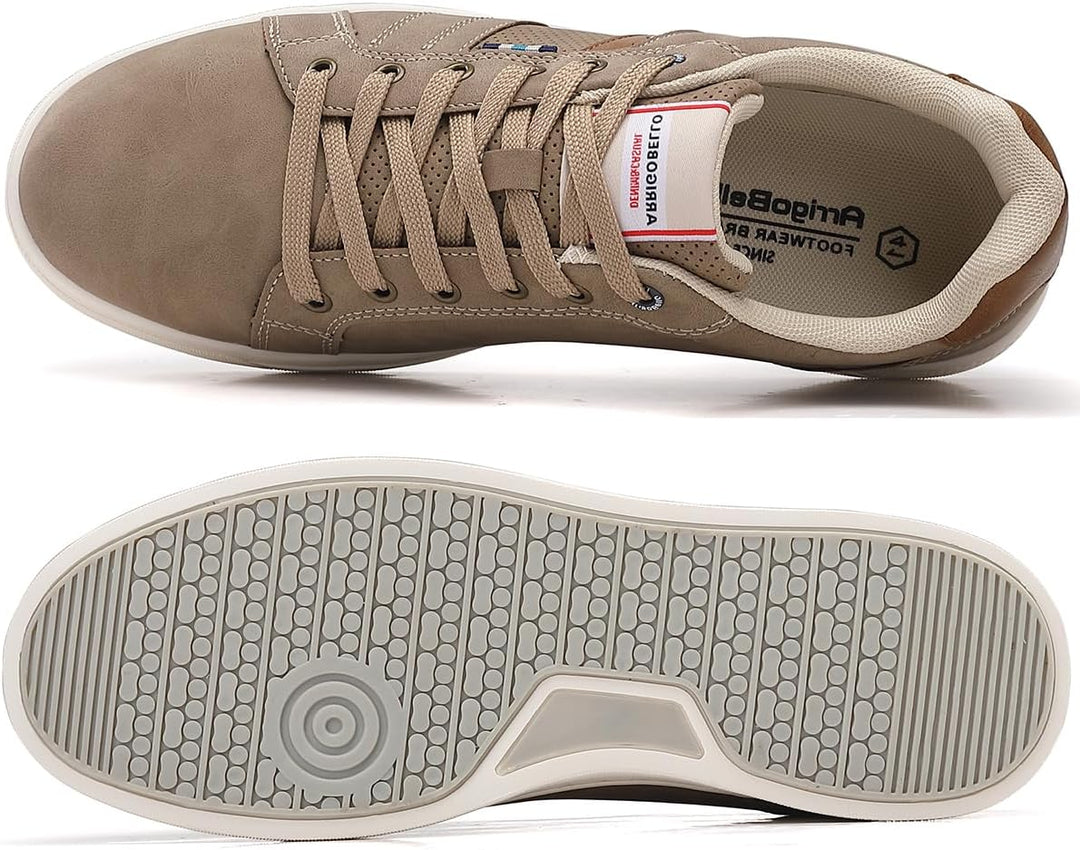 ARRIGO BELLO Herren Freizeitschuhe Schuhe Sneakers Wanderschuhe Leders Laufschuhe Leichtgewicht Outd