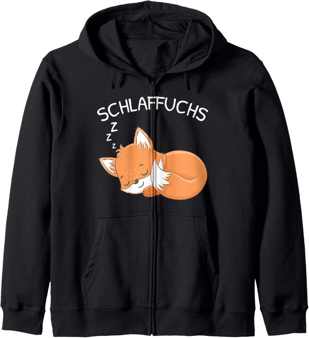 Schlaffuchs Fuchs Schlafshirt Müder Fuchs Pyjama Kapuzenjacke