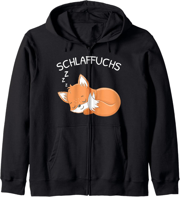 Schlaffuchs Fuchs Schlafshirt Müder Fuchs Pyjama Kapuzenjacke