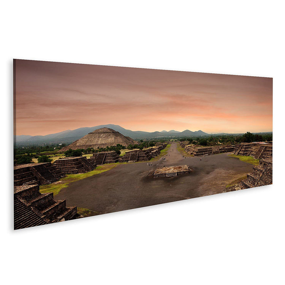 islandburner Bild auf Leinwand Blick Von Der Pyramide Des Mondes In Der Antiken Maya Stadt Teotihuac
