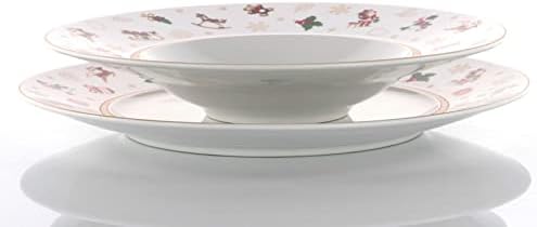 Tischplatte Geschirr Weihnachtsteller 3 Stück (28-25-22 cm) Xmas