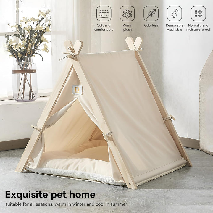 Haustier-Tipi, Hundezelt, Katzen- und Hunde-Tipi-Bett, Haus, Haustier-Zelt für den Innenbereich, Hau