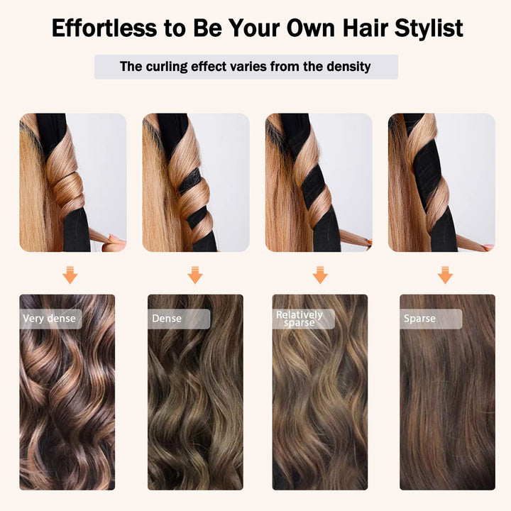CORATED Locken Ohne Hitze, Silk Heatless Curls Band Lockenwickler über Nacht, Hair Curler DIY Haare