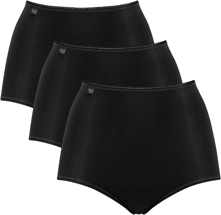 Sloggi Damen Slip (3er Pack) 38 Schwarz, 38 Schwarz
