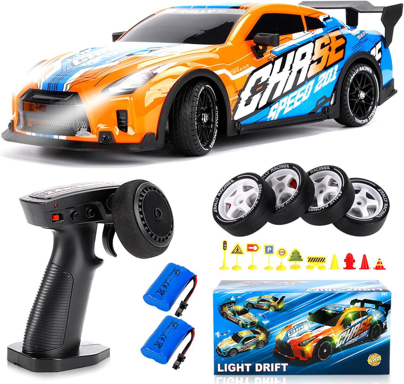 JONRRYIN Drift Ferngesteuertes Auto, RC Drift Car, 4WD Fernbedienung Rennwagen im Massstab 1:14 mit