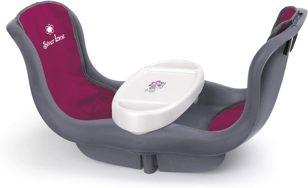 Silver Line- Kinderwagen für Zwillinge Puppen, Rot farbe (Famosa 800008883)