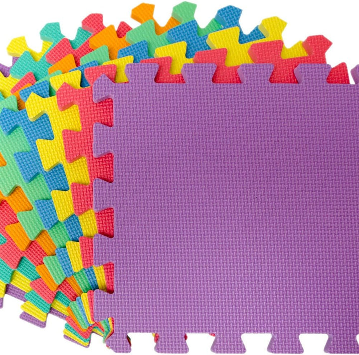 LittleTom Spielmatte Baby Puzzlematte ab Null - 30 x 30 cm Krabbelmatte Bodenmatte Kinder - Puzzle T