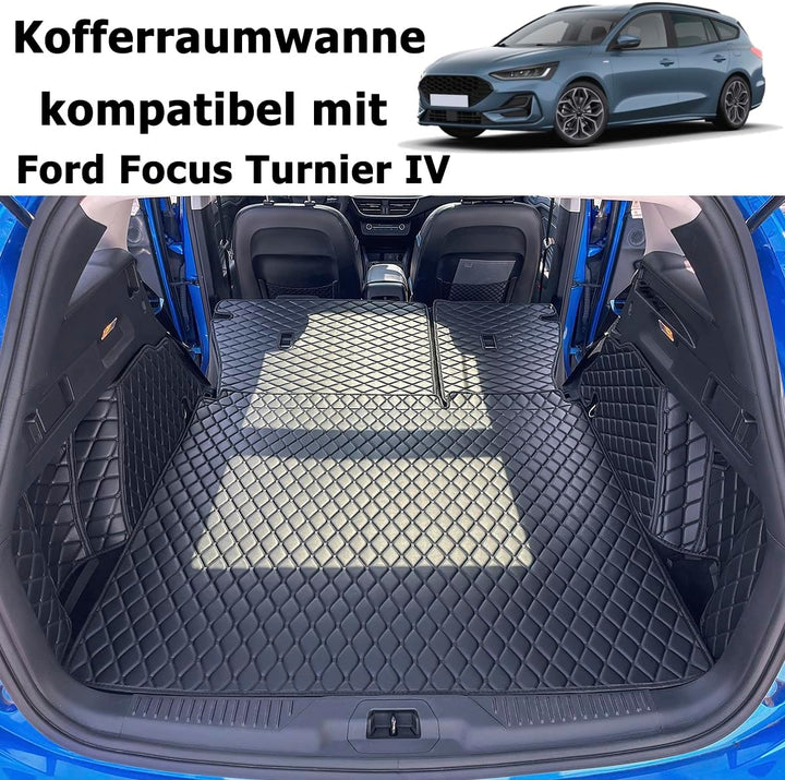 Kofferraumwanne kompatibel mit Ford Focus IV Turnier Kombi ab 9/2018 (obere/hohe Position) Kofferrau