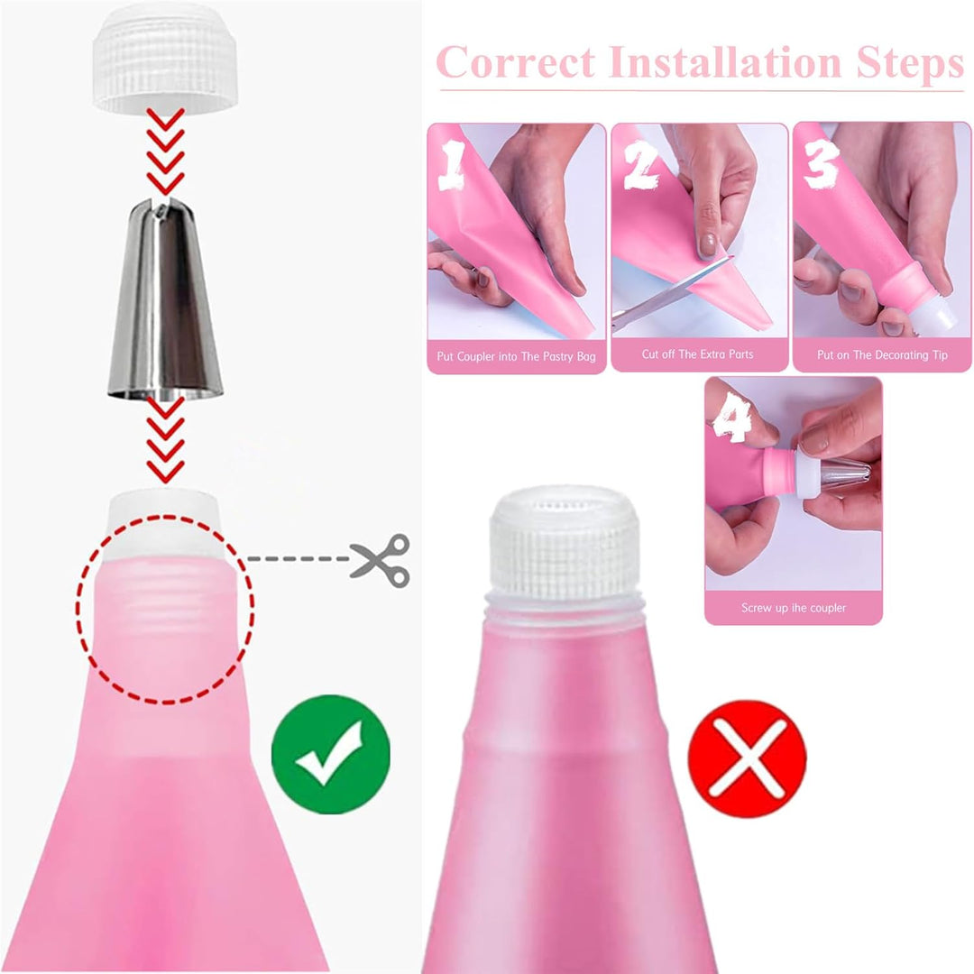 AZOMKER Torten ZubehöR, Spritzbeutel Mit Tüllen, SpritztüLlen Set, Backset, BackzubehöR, BackzubehöR
