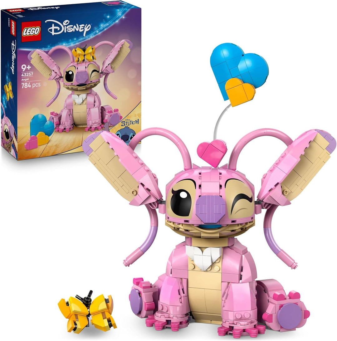 LEGO | Disney Angel - Lilo & Stitch Spielzeug - Spielset zum Bauen mit 3 Herzballons & 1 Schmetterli