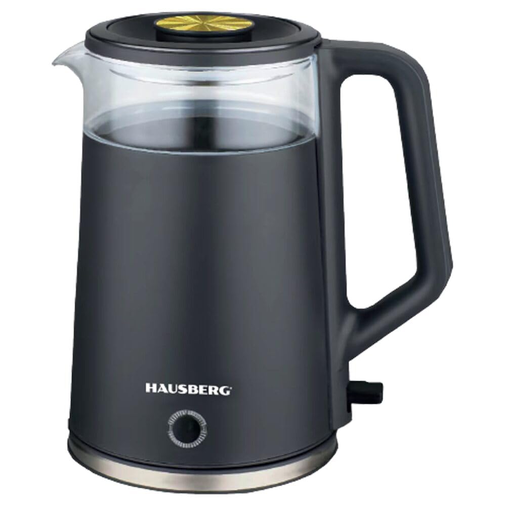 Wasserkocher Glas – 2L Teemaschine kabellos, 1800W, LED-Beleuchtung, automatische Abschaltung, BPA-f