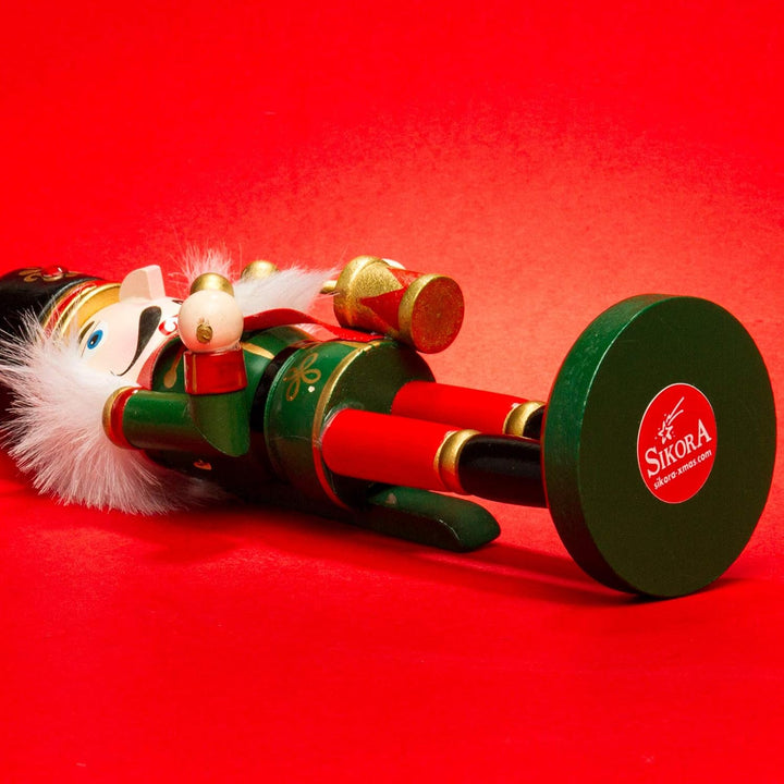 SIKORA NK-G Deko Nussknacker Figur aus Holz Weihnachten 3 Verschiedene Motive, Farbe/Modell:Trommler