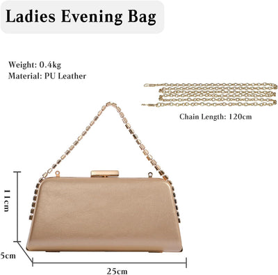 CORIOS Strass Abendtasche für Damen Brauttasche Shiny Diamant Clutch Tasche Klein Tasche Elegante Ke