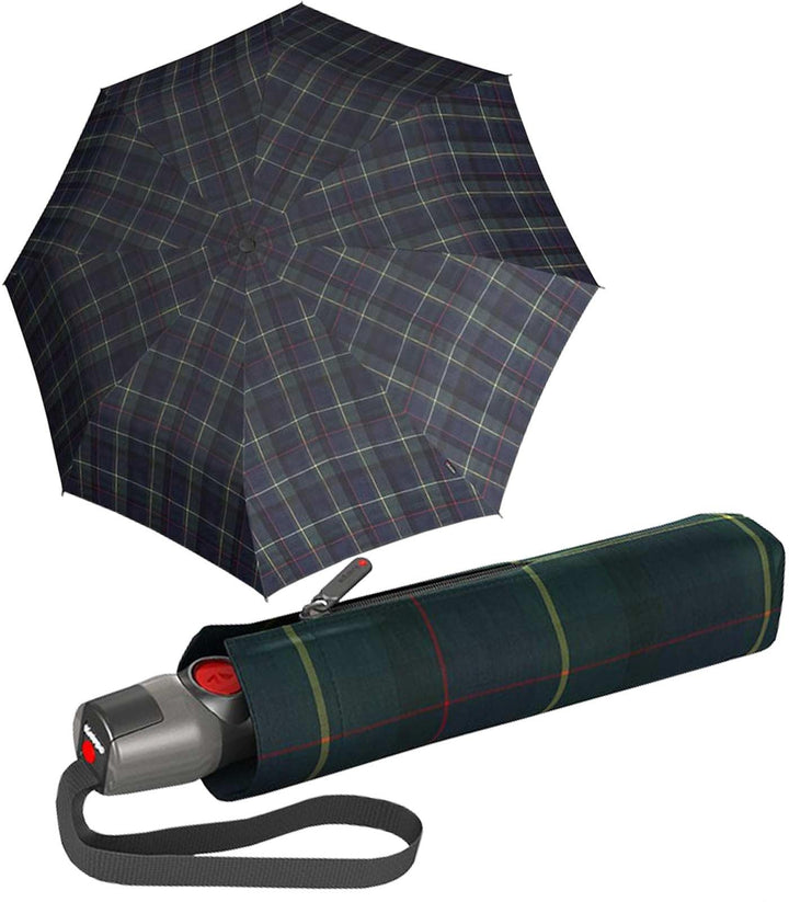 Knirps Taschenschirm T.200 Duomatic - stabil und sturmfest - Check hunter Einheitsgrösse check hunte