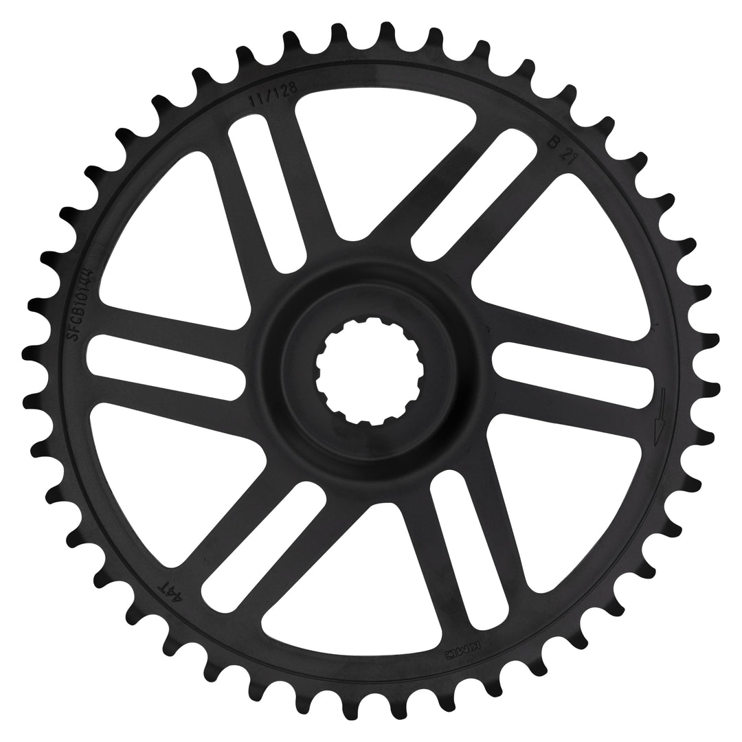 KMC Bosch Gen 3 Super Narrow Direct Mount Kettenblatt, Schwarz, 44T, Chainline 47.5mm of 50.0mm