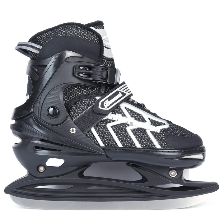 XIUWOUG Verstellbar Eishockey Schlittschuhe für Herren Damen Erwachsene Kinder, Edelstahl Ice Skates
