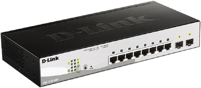 D-Link DGS-1210-08P/E Gigabit Smart Switch (8-Port, 2x SFP, 65W PoE-Budget) 10 Port|8x1G PoE(65W)|2x