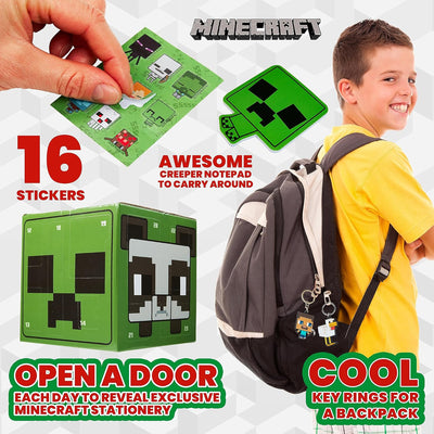 Minecraft Adventskalender 2023 Kinder - 24 Überraschungen, Schreibwaren, Spielzeug Ab 3 Jahre Junge