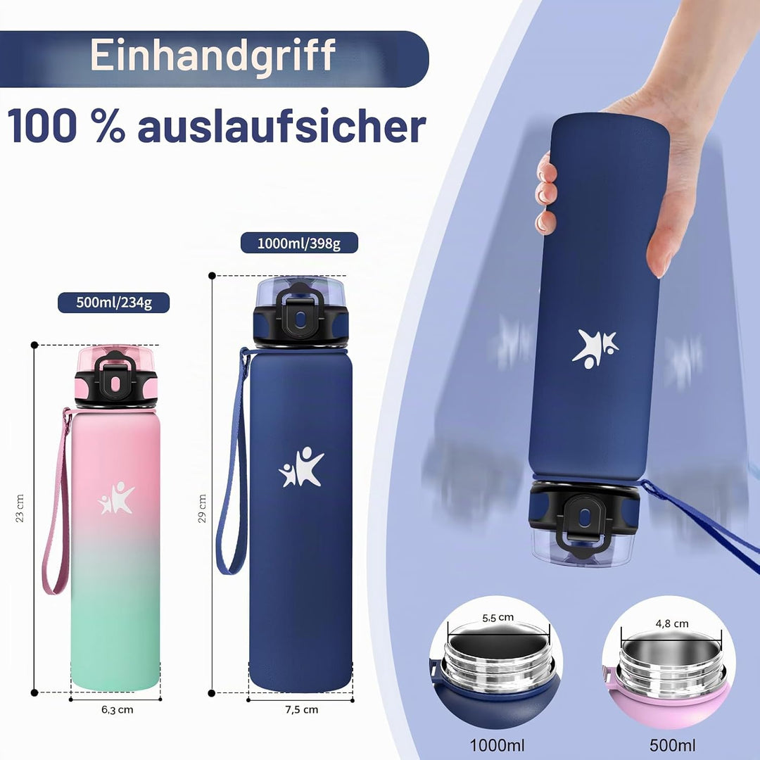 Thermosflasche 1L, Auslaufsicher Thermoskanne, BPA-Frei Isolierflasche, Trinkflasche Edelstahl für S