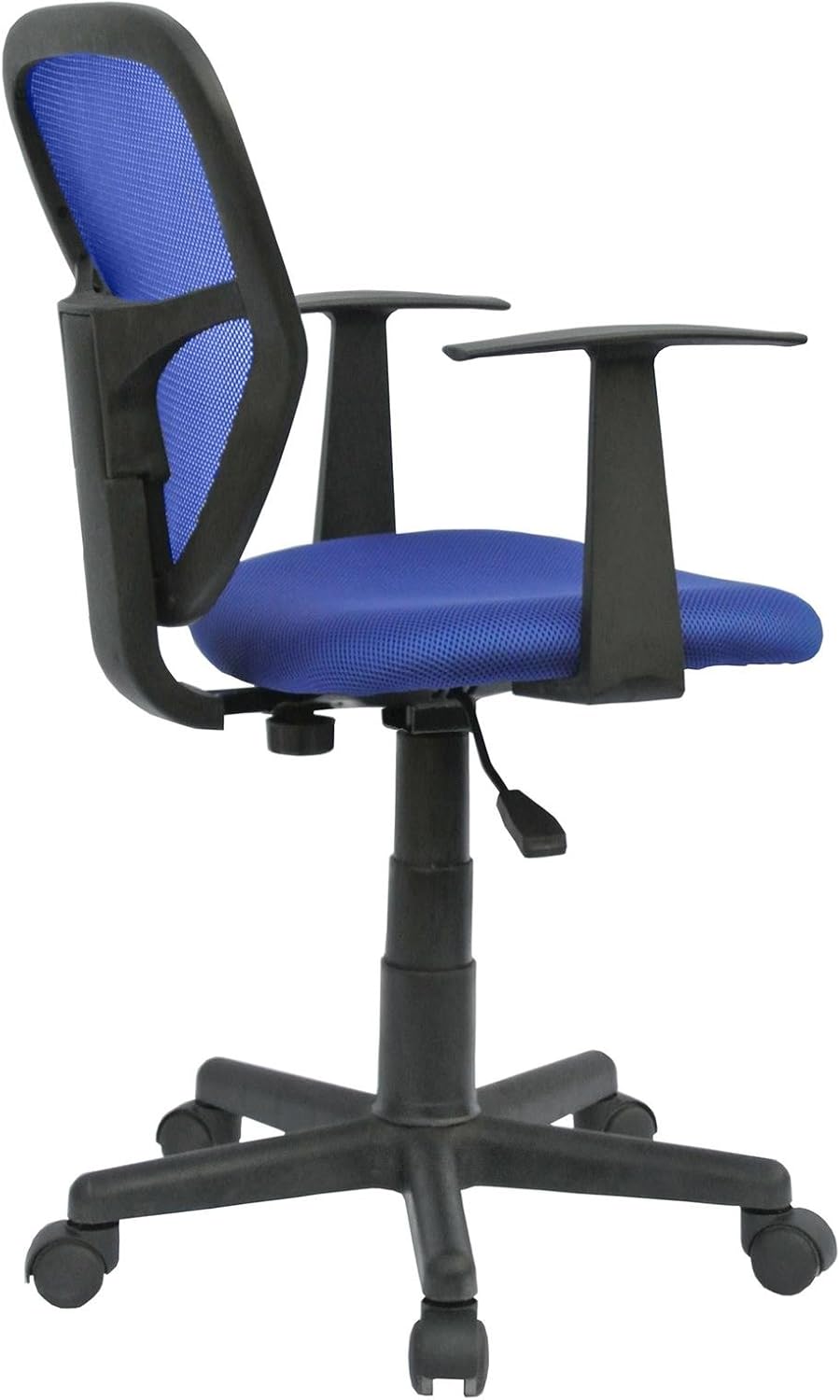 CARO-Möbel Schreibtischstuhl Kinderdrehstuhl Bürostuhl Drehstuhl Studio in blau mit Armlehnen,