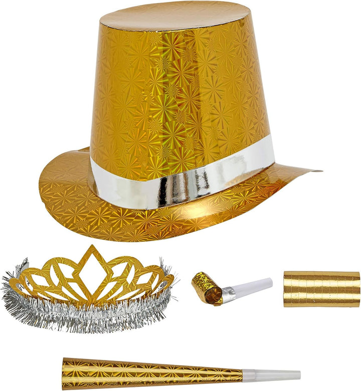 "HOLOGRAPHIC GOLD LAS VEGAS PARTY KIT"