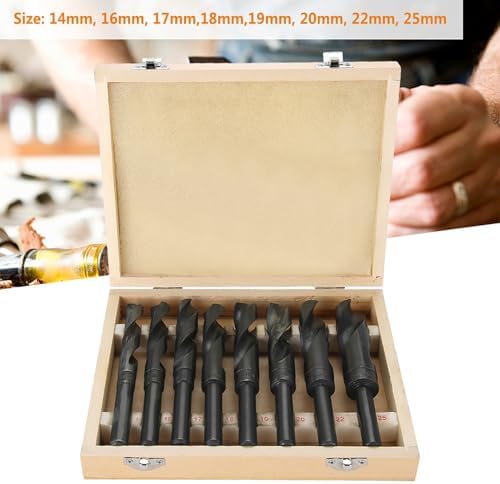 Metallbohrer Set HSS Master 8-tlg Universelles HSS Bohrer Set Metall zum Bohren in Stahl, Alu, Kupfe