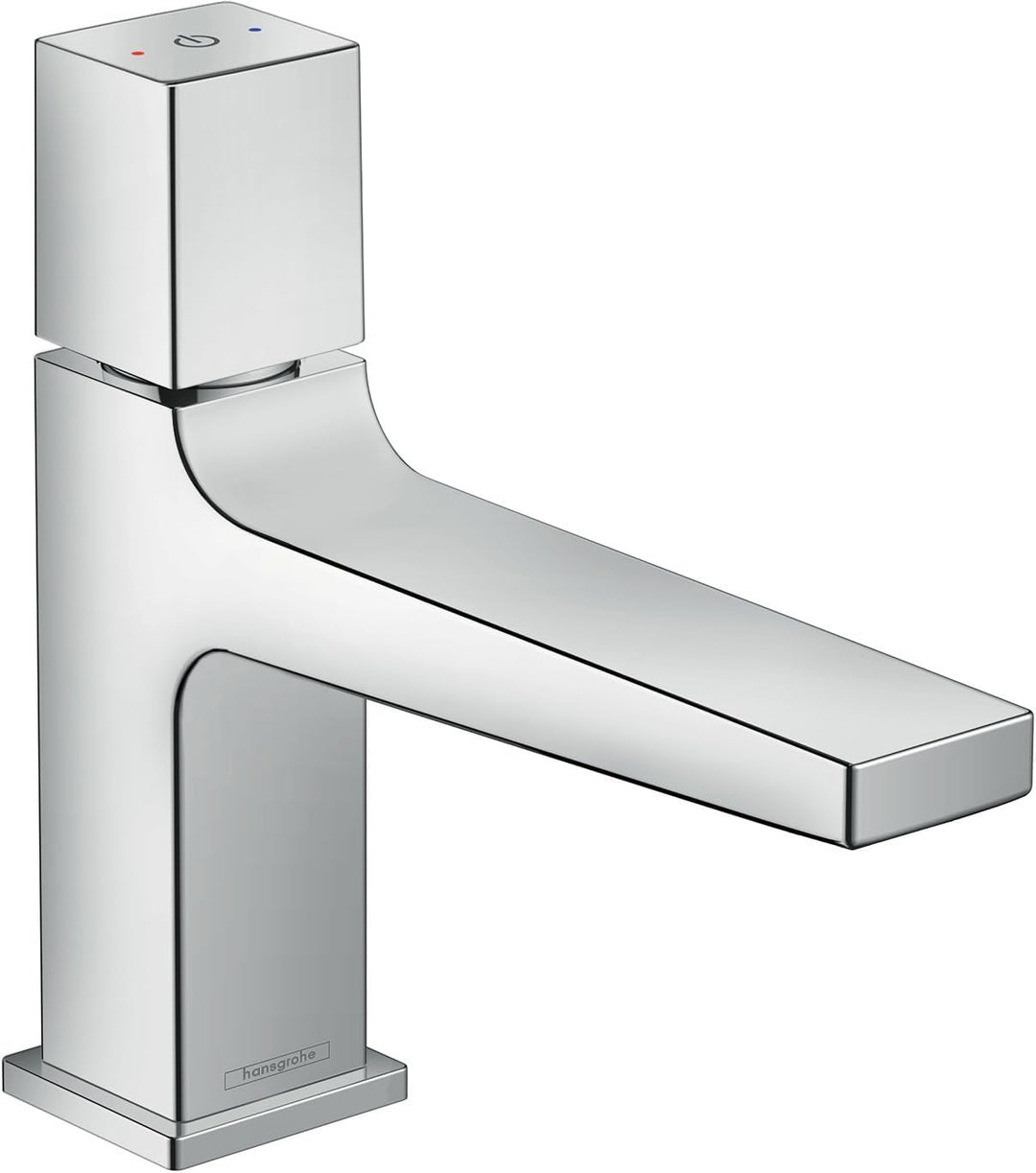 hansgrohe Wasserhahn Metropol Select (Armatur mit Auslauf Höhe 100 mm und Push-Open Ablaufgarnitur)