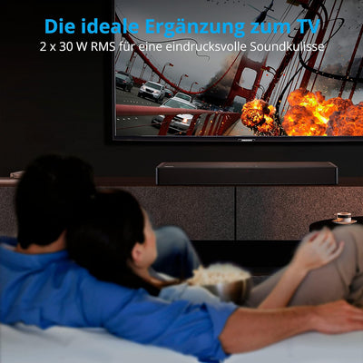 MEDION P61155 2.0 Soundbar mit Bluetooth (inkl. Fernbedienung, Touch-Steuerung, HDMI (ARC), AUX, opt