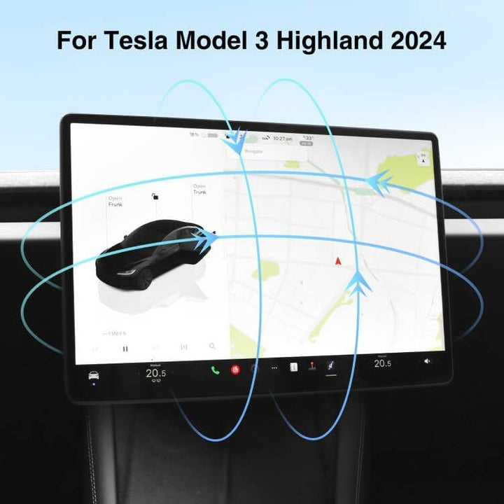 AAMHHM Bildschirm Schwenkhalterung für Tesla Model 3 Highland 2024 Links/Rechts 30° Up/Down 15° Dreh