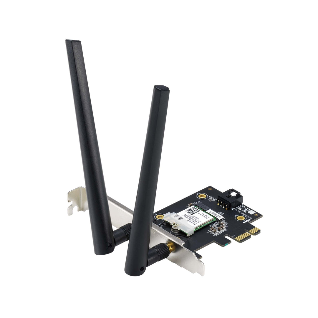 ASUS PCE-AXE5400 WiFi 6E PCI-E Adapter (Zwei Externe Antennen, 6Hz Band, 160MHz, Bluetooth 5.2, WPA3