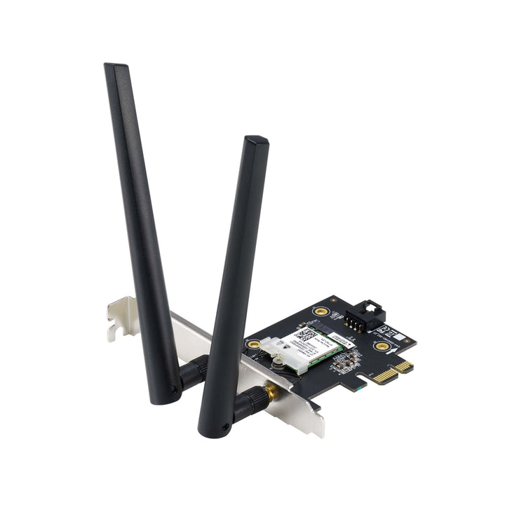 ASUS PCE-AXE5400 WiFi 6E PCI-E Adapter (Zwei Externe Antennen, 6Hz Band, 160MHz, Bluetooth 5.2, WPA3