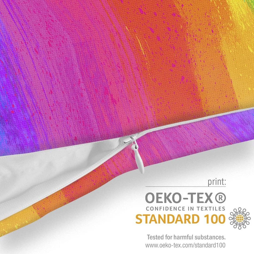 VOID Regenbogen Farben Kissenbezug Kissenhülle Sofakissen Kissen Deko Outdoor-Kissen Dekokissen, Kis