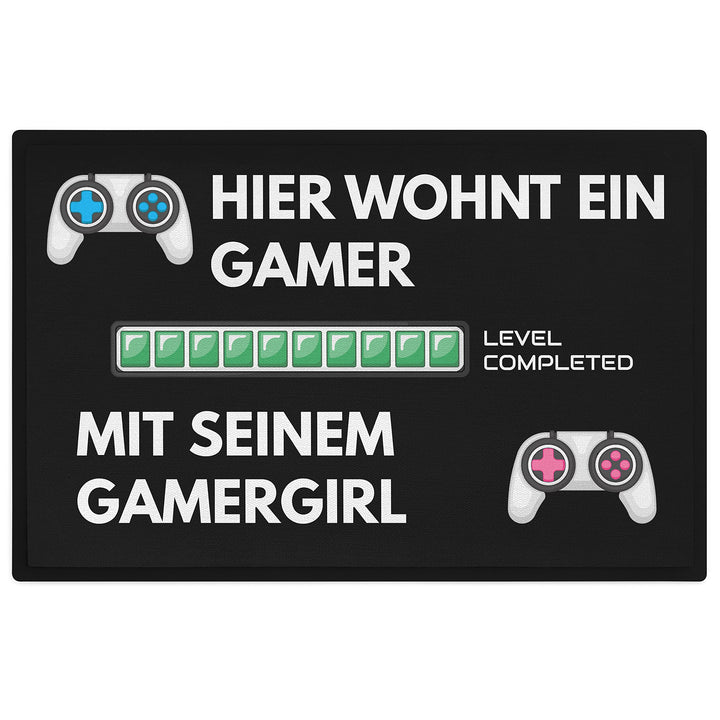 Trendation - Gamer Zocker Fussmatte Geschenk Gamergirl Freund Freundin Geschenkidee