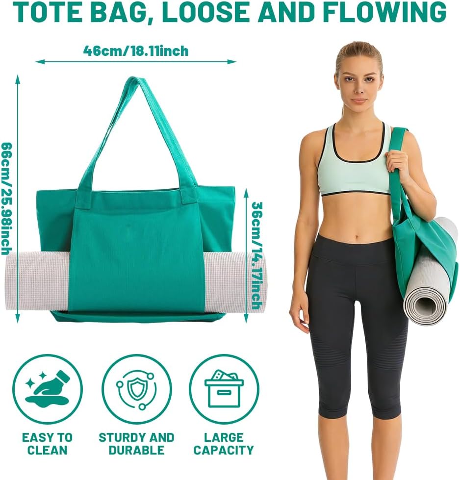 Yogatasche, Sporttasche Damen & Herren, Wasserdicht Gym Tasche, Yogamatte Tasche mit Nassfach & Klet