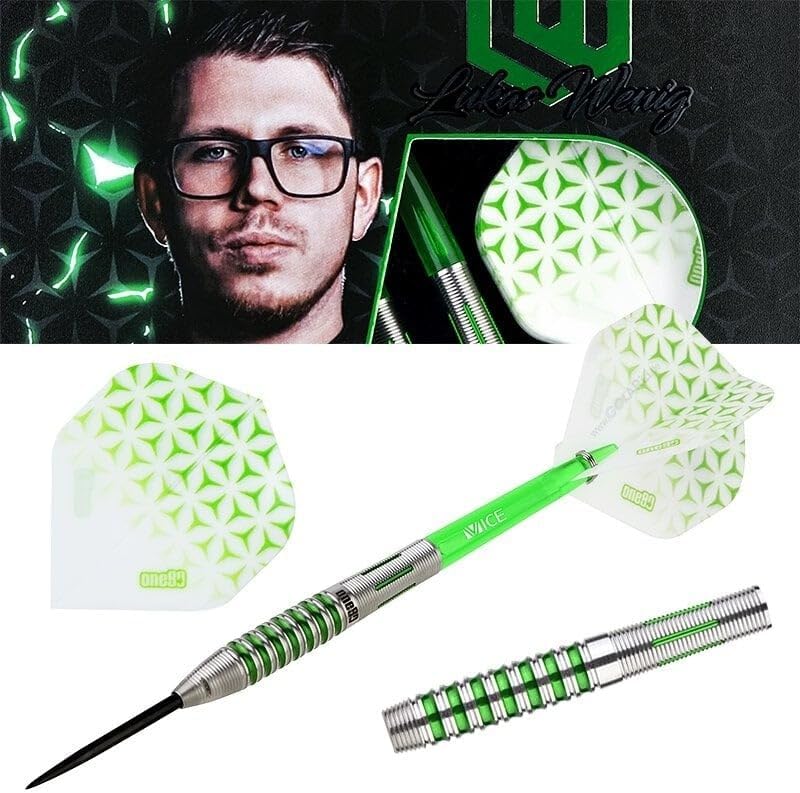 ONE80 Steel Darts Revolution R2 Interchange Lukas Wenig V2 VHD 90% Tungsten 2,35 mm Point Steeltip D