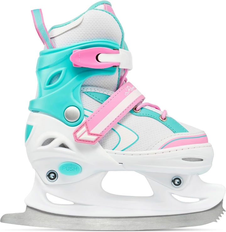 RAVEN 4in1 Inline Skates Triskates Rollschuhe Schlittschuhe Inliner für Kinder Mädchen verstellbar G