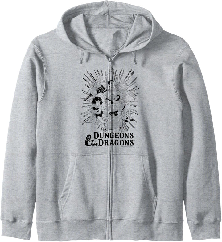 Dungeons &amp; Dragons Group Shot Dark Tones Kapuzenjacke