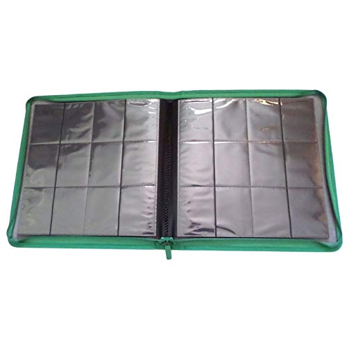 docsmagic.de Premium Pro-Player 12-Pocket Playset Zip-Album Dark Green - 480 Card Binder - MTG - PKM