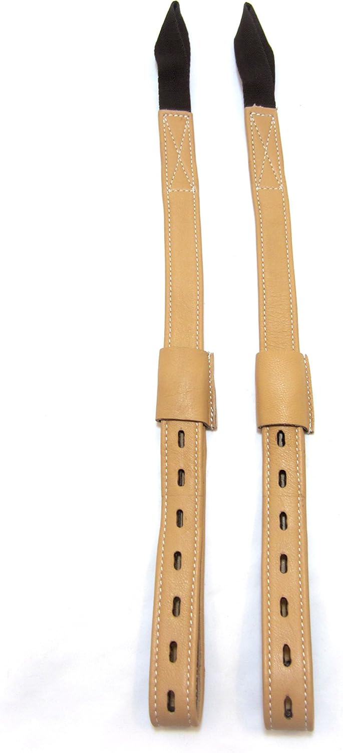 PS Pferdeartikel Mono Steigbügelriemen mit Schnallenloser extra dünner Aufhängung Braun - Mittel, Br