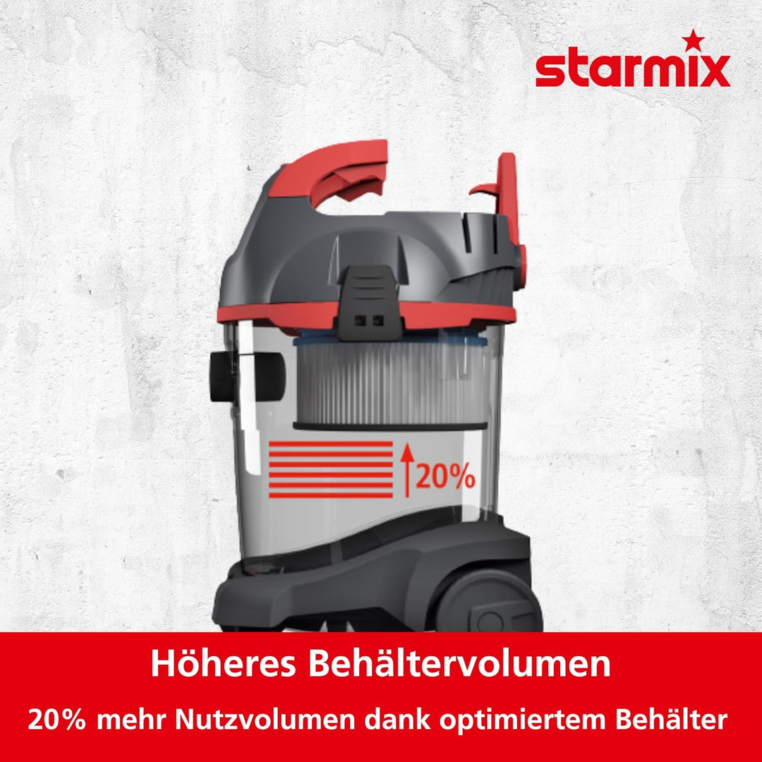 Starmix Universal-Staubsauger uClean 1432 ST, höchst vielseitiger Nass- und Trockensauger für Flexib