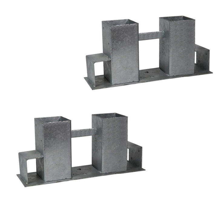 2x Holzstapelhilfe Feuerverzinkt Stapelhilfe Holzstapelhalter Brennholz Kaminholz Gestell