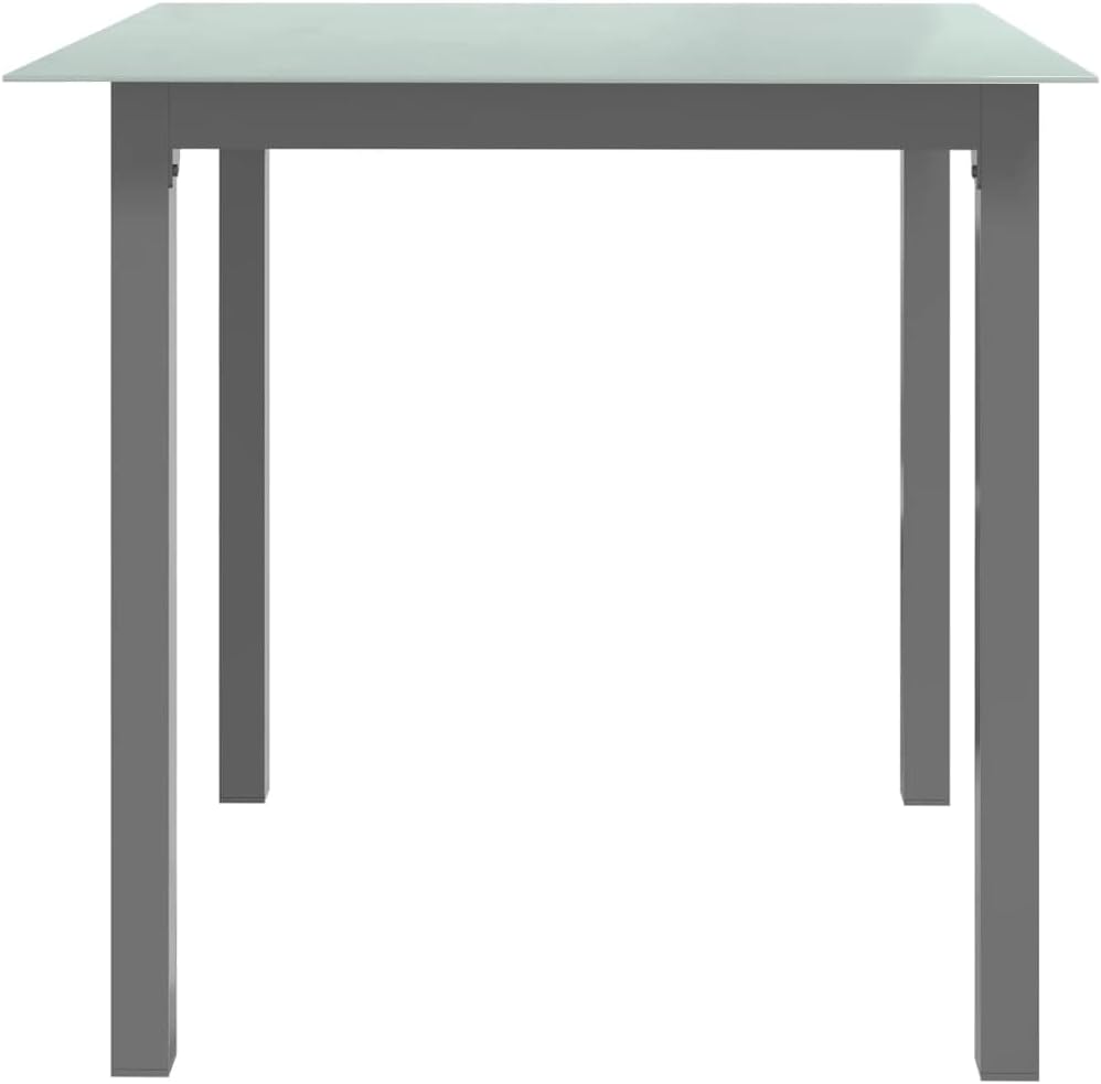 vidaXL Gartentisch Terrassentisch Gartenmöbel Esstisch Garten Tisch Balkontisch Glastisch Outdoor He
