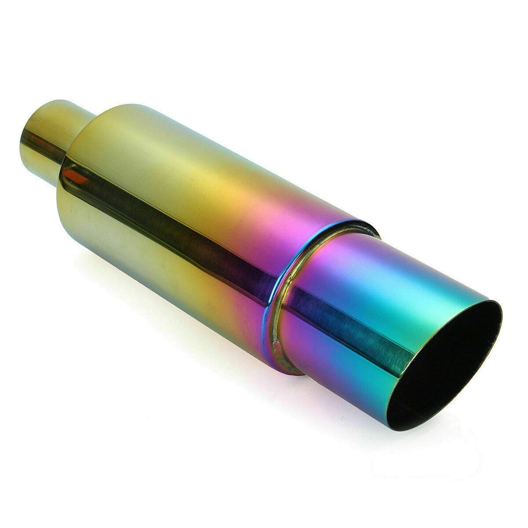 Riloer Edelstahl Rennwagen Auspuff Schalldämpfer Endrohr Heck Heck Gerade Finish