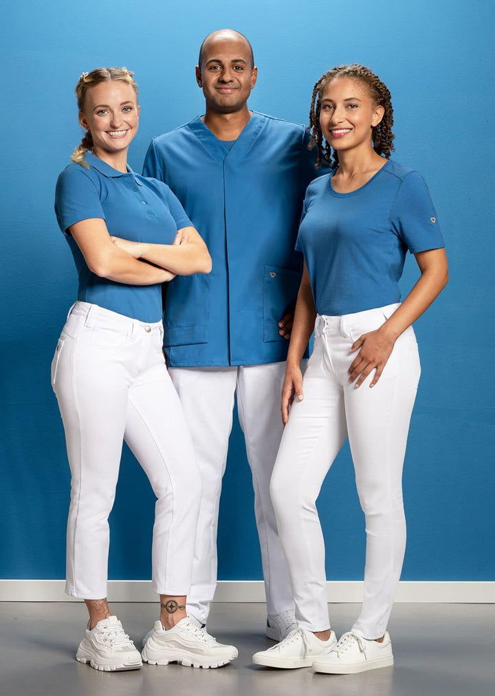 BP 1648-181-11-M Poloshirt für Frauen, 1/2 Ärmel, Polokragen mit Knopfleiste, 64 cm, 220,00 g/m² Sto