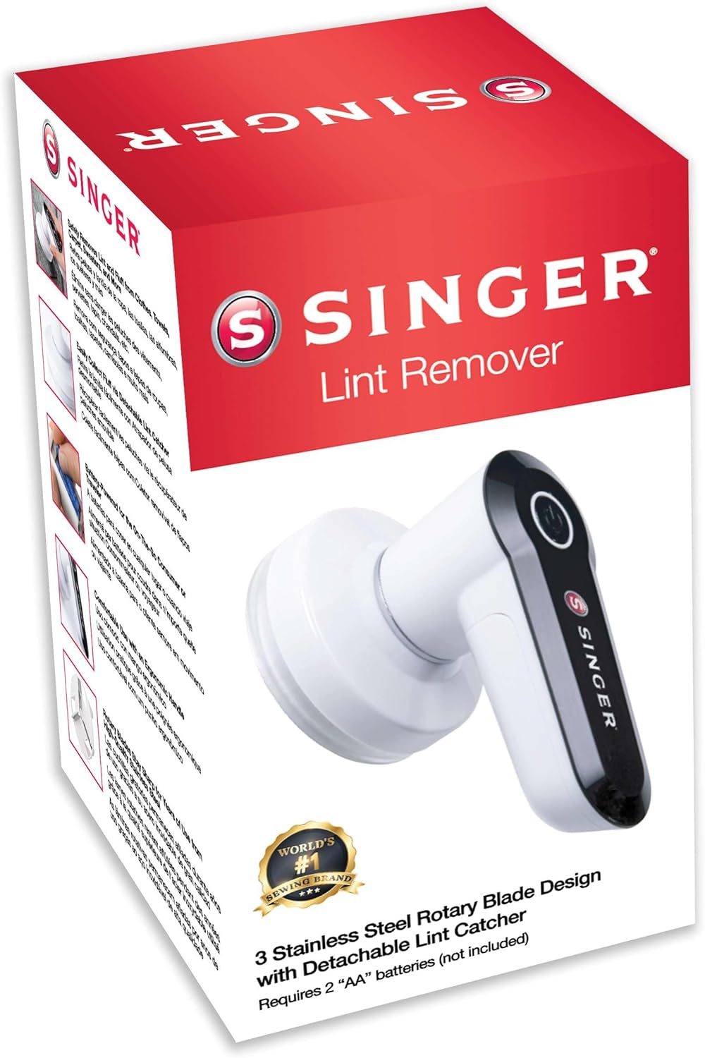 Singer Fusselentferner Slim, Weiss und Schwarz, klein S Weiss/Schwarz, S Weiß/Schwarz