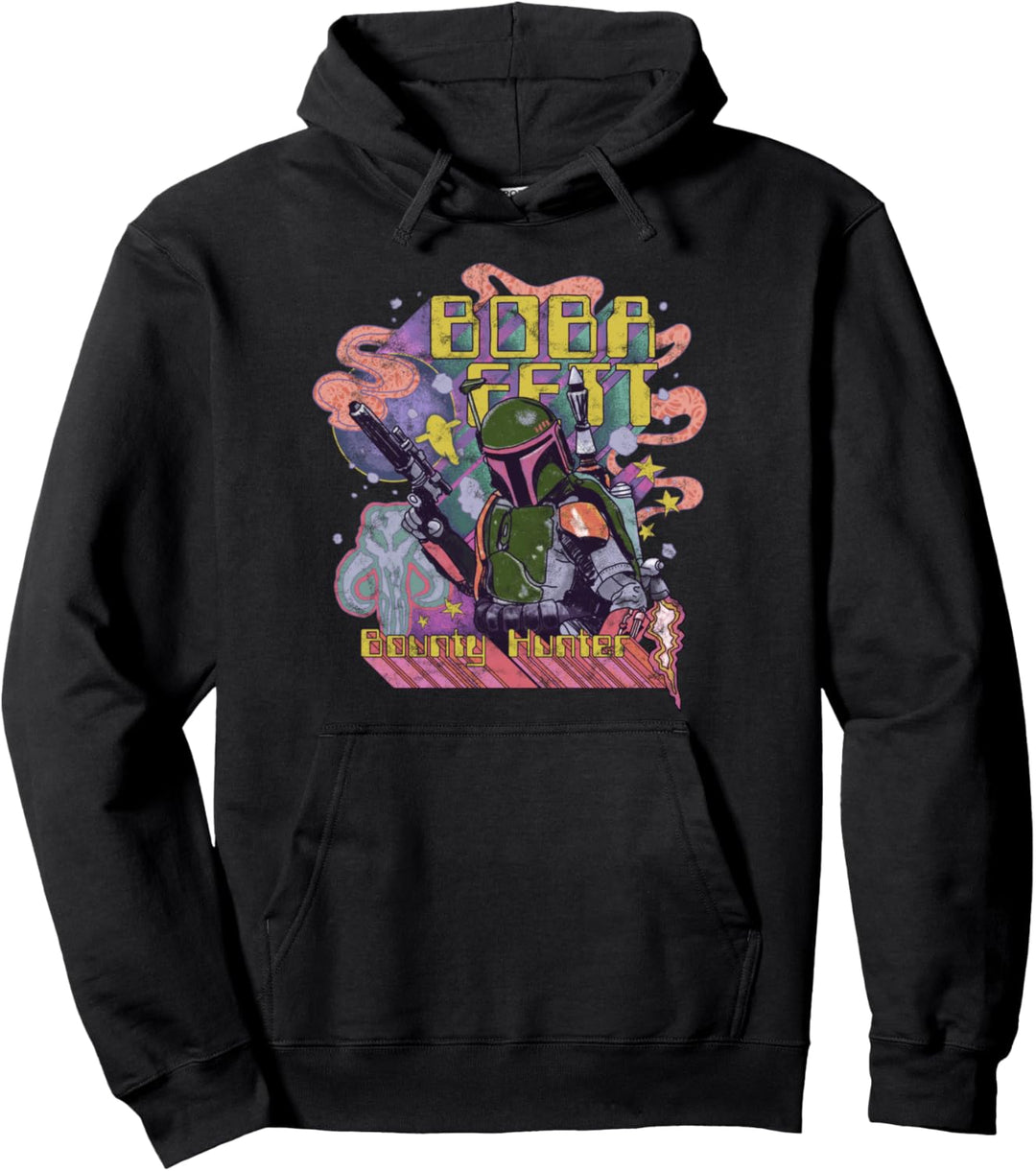 Star Wars Psychedelic Boba Pullover Hoodie