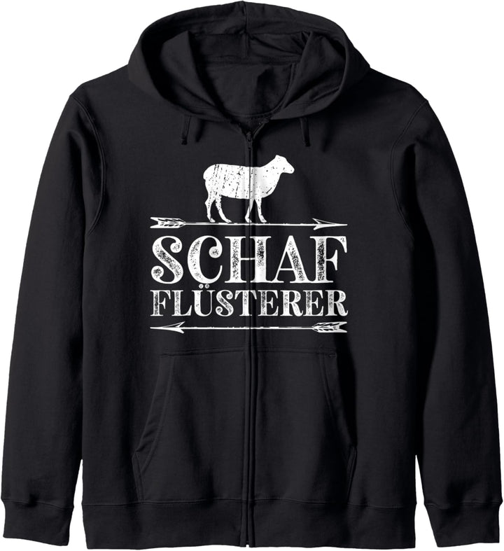 Schafflüsterer Lustiges Landwirt Bauer Schaf Kapuzenjacke
