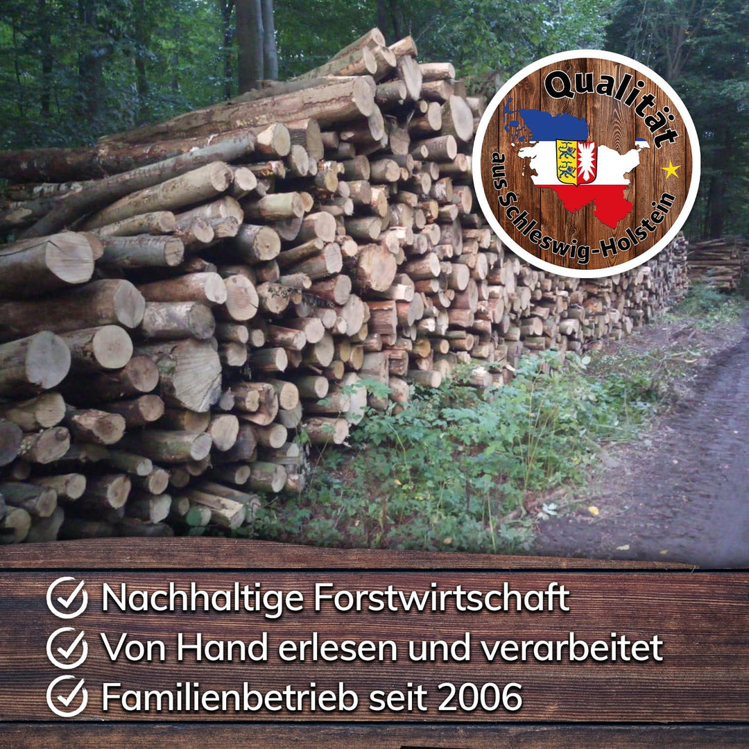 Landree Kirsche Smoker-Holz 4 kg - 20 cm Scheitlänge - Fruchtiges Räucherholz für einzigartige BBQ-A
