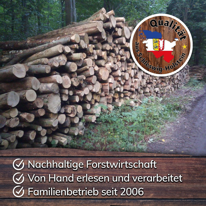 Landree Kirsche Smoker-Holz 15 kg - 20 cm Scheitlänge - Süsslich-fruchtiges Räucherholz, naturbelass
